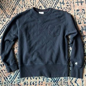 Todd Snyder x Champion Navy Pocket Sweatshirt Sz M